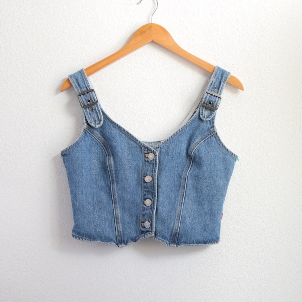 Levi’s Blue Jean Crop Top Sz:S